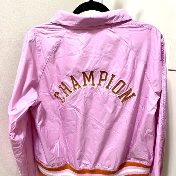 New w/tags Champion Purple Crop Coaches Jacket - Picture 3 of 7